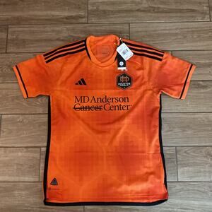 ADIDAS Menss Houston Dynamo 23/24 Authentic Home Jersey Orange Sz L NWT $150
